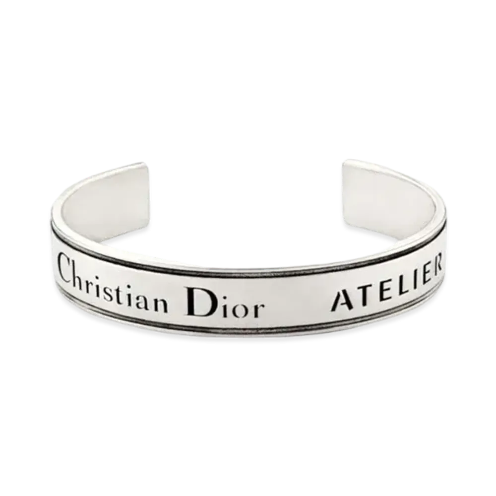 Dior DiorHomme Dior Atelier Bangle Bracelet "Silver"