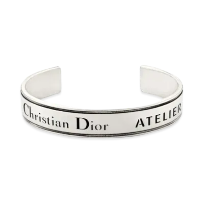 Dior DiorHomme Dior Atelier Bangle Bracelet "Silver"
