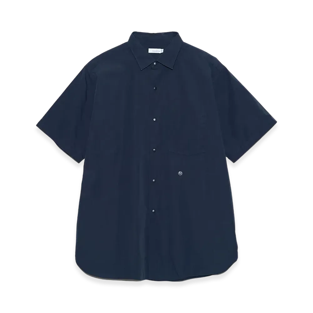 nanamica Regular Collar Wind S/S Shirt "DarkNavy"