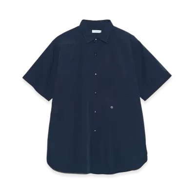 nanamica Regular Collar Wind S/S Shirt "DarkNavy"