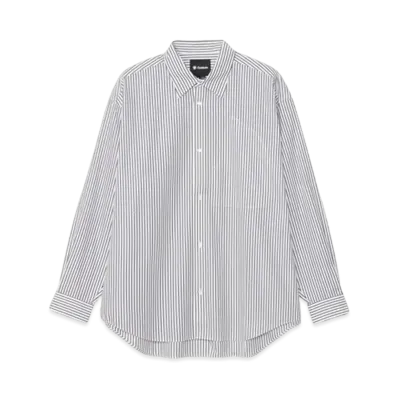 Goldwin Striped Oversized Shirt (Unisex) "Blue Stripe"