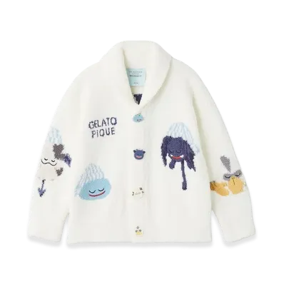 GELATO PIQUE x DRAGON QUEST Kids Powder Assorted Monster Cowichan "Off White"