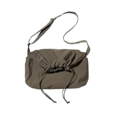 Uniqlo U 24SS Drawstring Shoulder Bag "Olive"