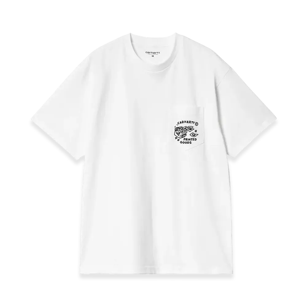 Carhartt WIP Loose Fit S/S Fragments Pocket T-Shirt "White"