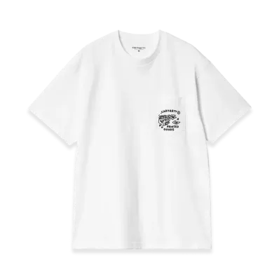 Carhartt WIP Loose Fit S/S Fragments Pocket T-Shirt "White"