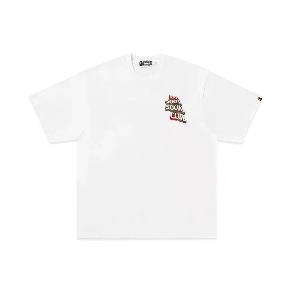 A BATHING APE x ANTI SOCIAL SOCIAL CLUB Assc Tee #2 "White"