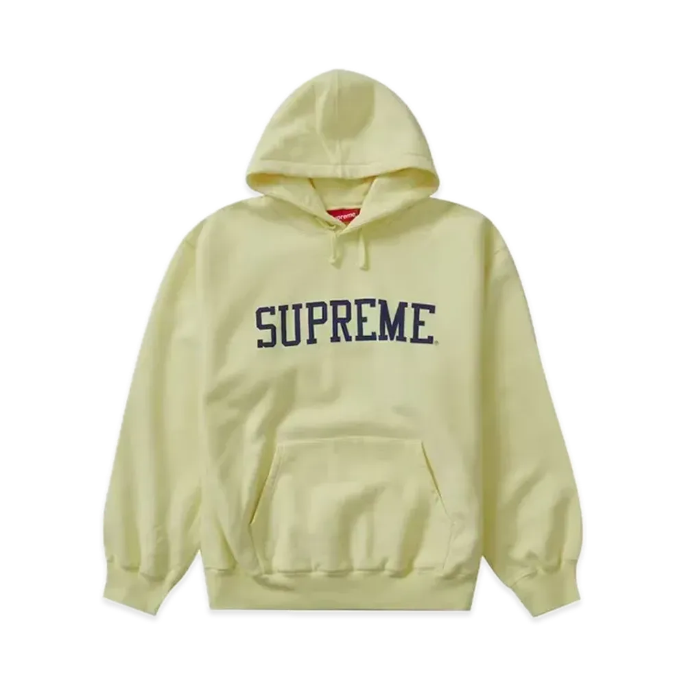 Supreme Varsity Hooded Sweatshirt "Light Yellow"