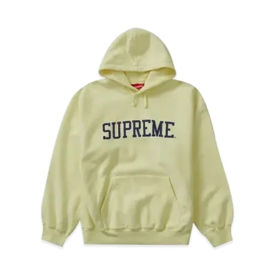 Supreme Varsity Hooded Sweatshirt "Light Yellow"