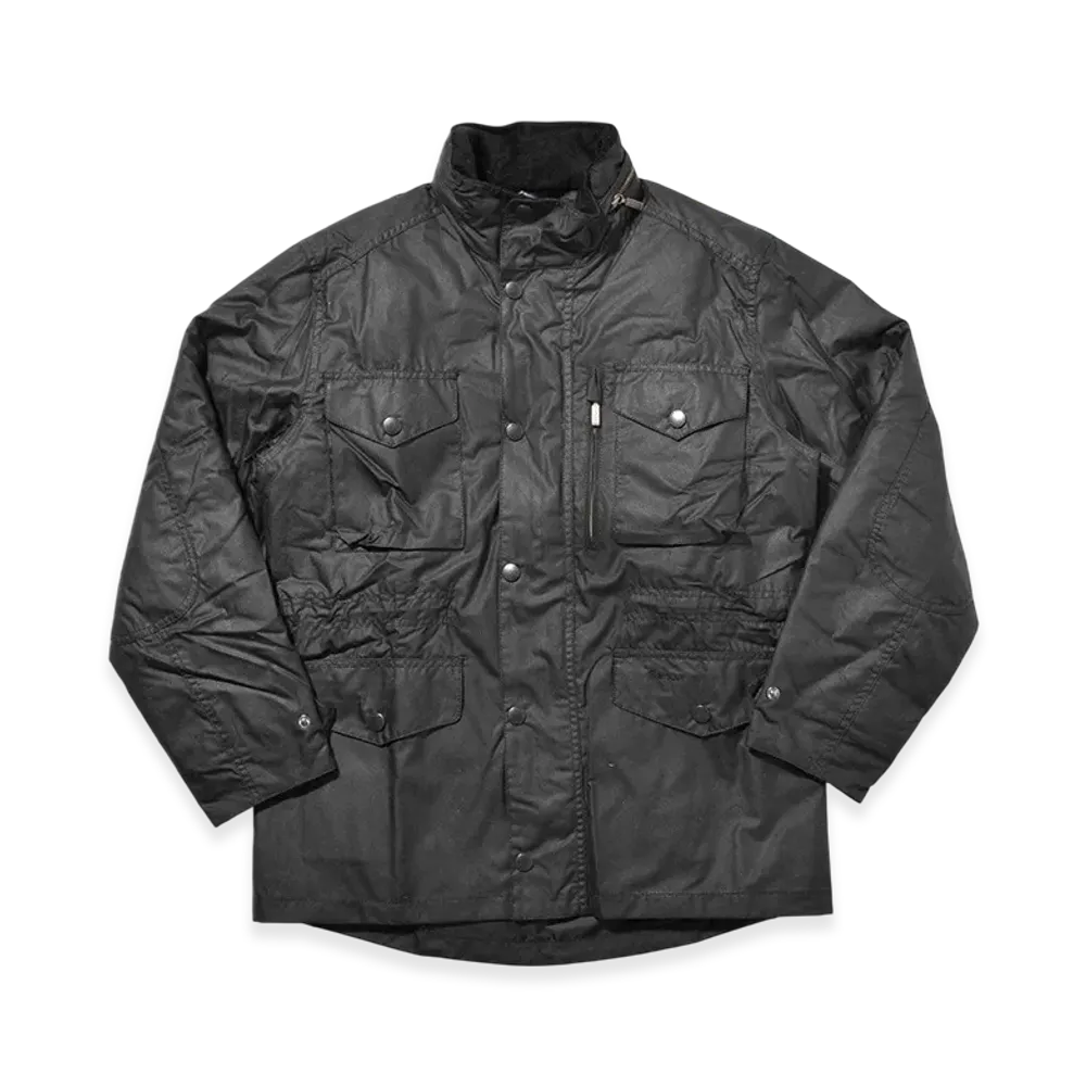 Barbour Sapper Wax Jacket "Black"
