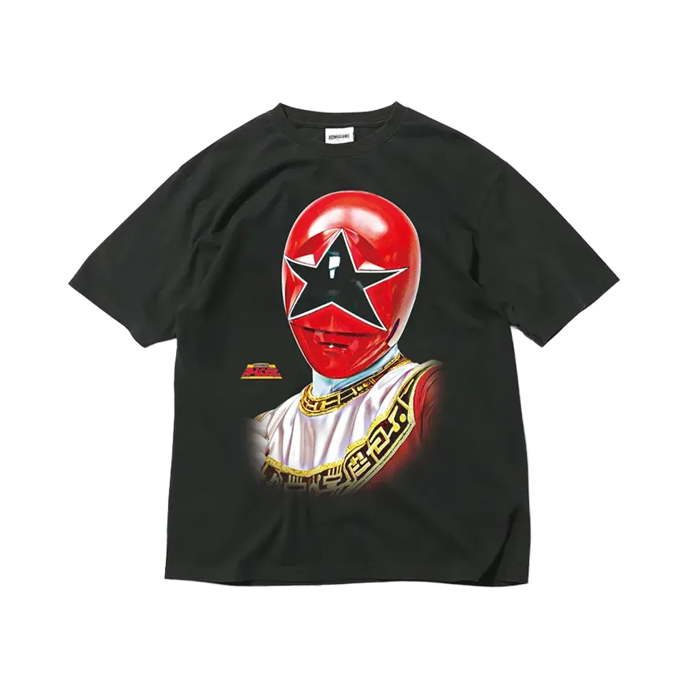 スーパー戦隊 x HOMEGAME \ 1995 オーレッド TEE "BLACK"