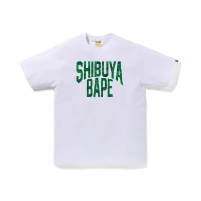 A BATHING APE Bape Store Shibuya NYC Logo Tee "White"