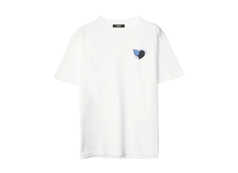 Arcade REX by ChroNoiR \ Angel Heart by Kanae S/S T-shirt "WHITE"