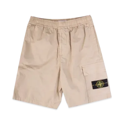 Stone Island L1803 Comfort Fit Cargo Bermuda Shorts - 24SS "Sand"