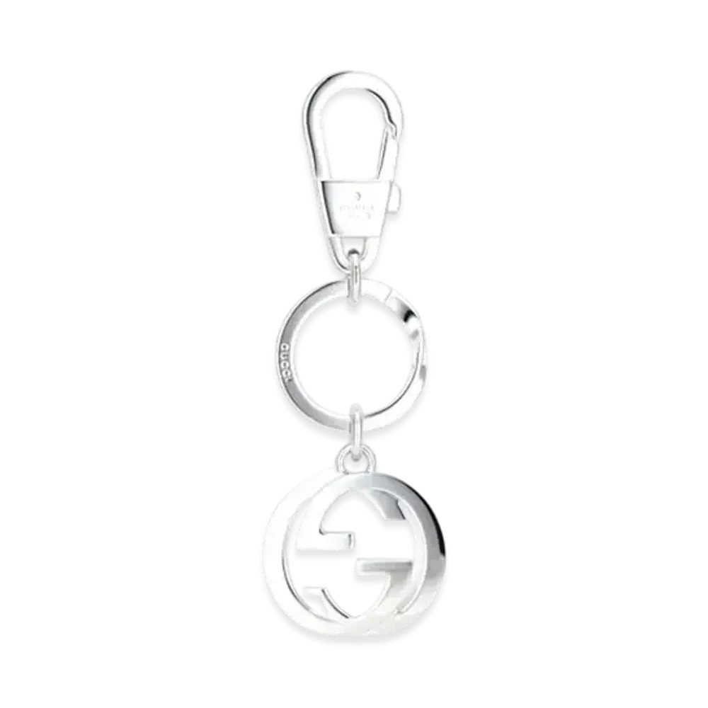 GUCCI Interlocking G Keychain "Silver"