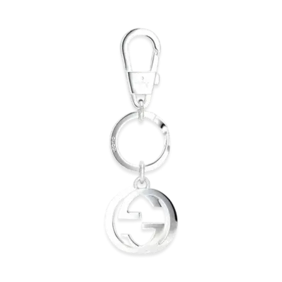 GUCCI Interlocking G Keychain "Silver"