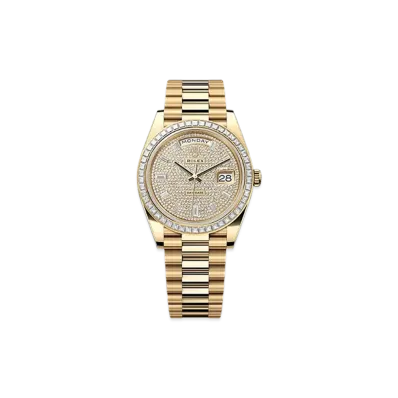 ROLEX Day-Date 40mm Yellow Gold Diamond 228398TBR "Pave diamonds"