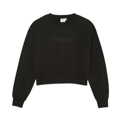X-Girl Butterfly Embroidery Compact Sweat Top "Black"