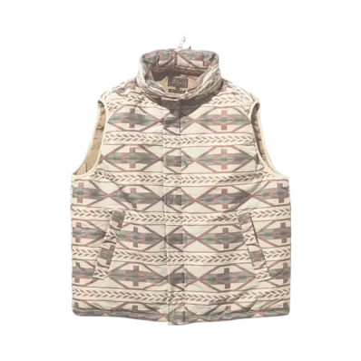 BEAMS MIL Puff Vest ver.2 Jacquard "Native"