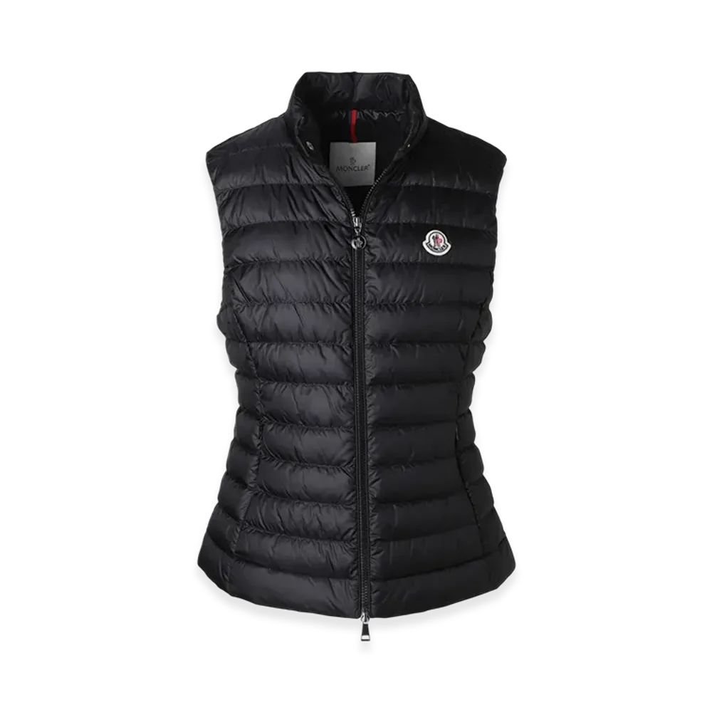 MONCLER Womens Igens Down Vest "Black"