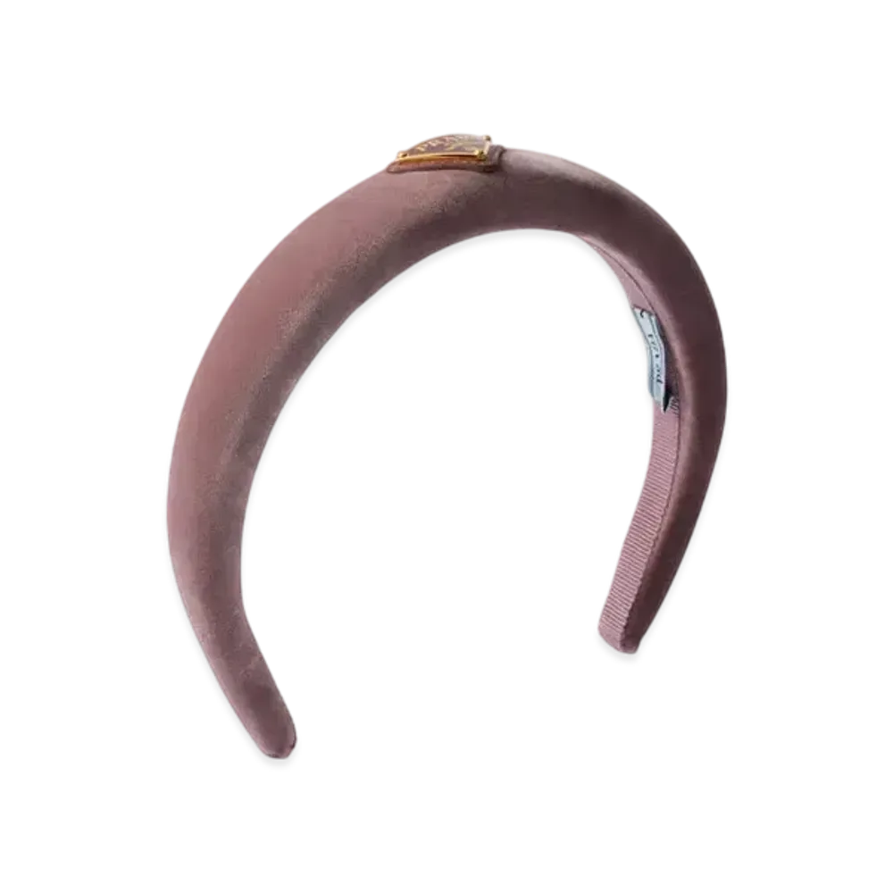 PRADA Velvet Headband "Pink"