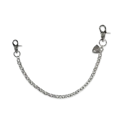 HYSTERIC GLAMOUR Woman On Skull Pick Wallet Chain "Silver"