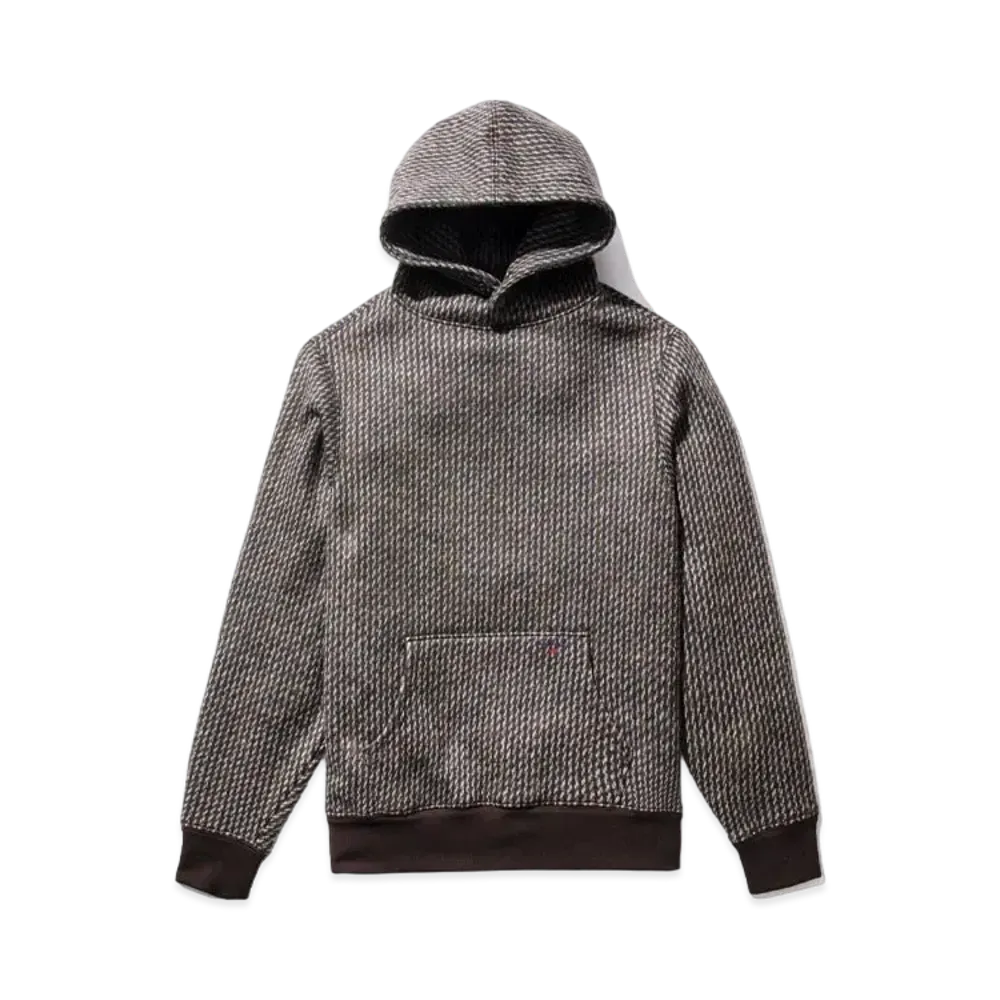 Noah Wool Knit Snaps Hoodie "Tartan"