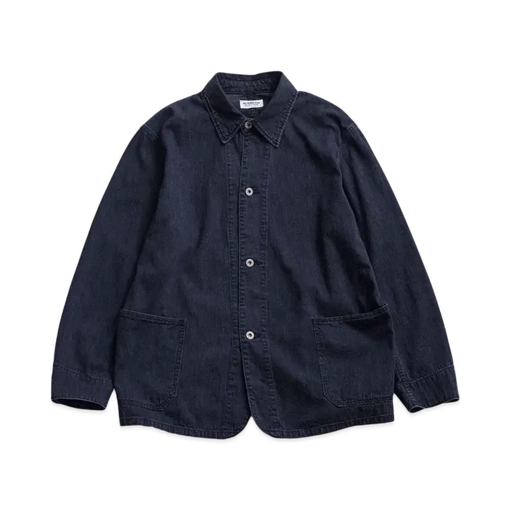 RHC Ron Herman Black Denim Coverall Jacket "Black"