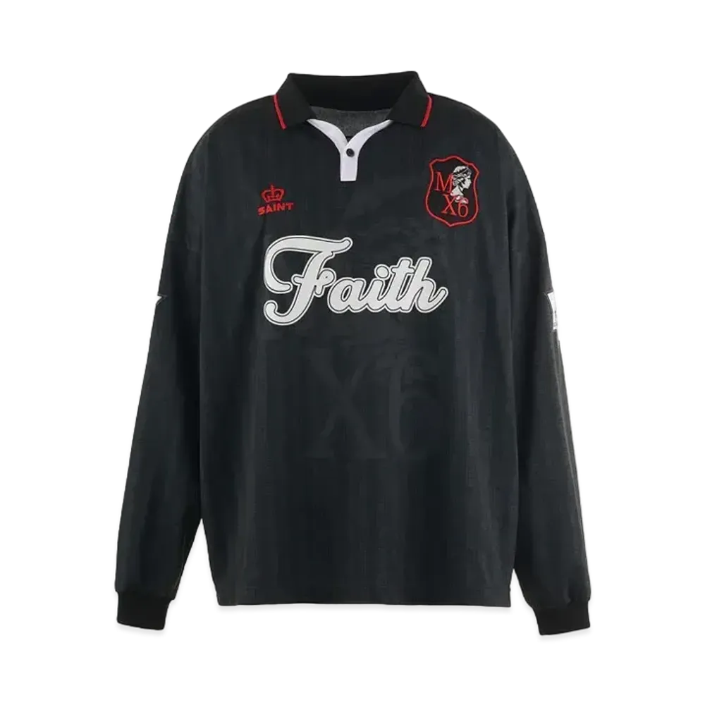 SAINT Mxxxxxx Soccer Shirt Faith "Black"