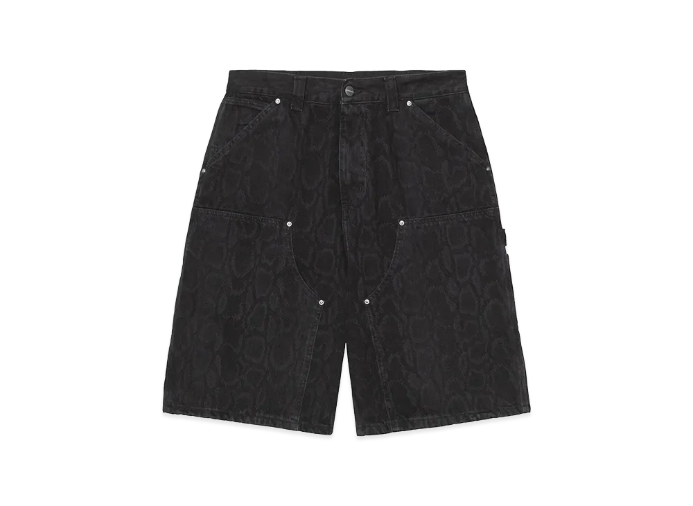 Carhartt WIP OG Double Knee Short "Snake Camo/Black(Heavy Stone Wash)"