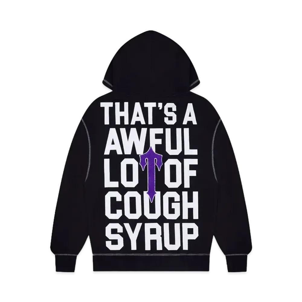 TRAPSTAR x COUGH SYRUP Hoodie "Black"