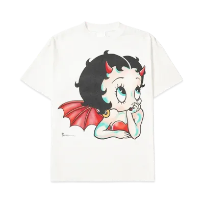SAINT Mxxxxxx x Betty Boop Bty SS T-Shirt/Devil "White"