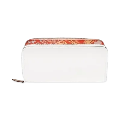 Hermes Azap Silk'In Long Evercolor/Silk "New White/Capucines/Silver"