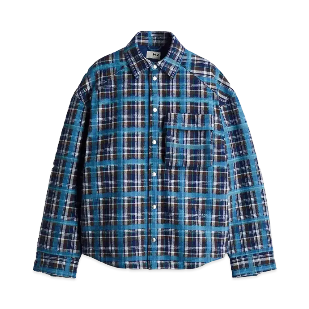 HERONPRESTON x H&M H2 Flannel Shirt Jacket "Blue/Check"