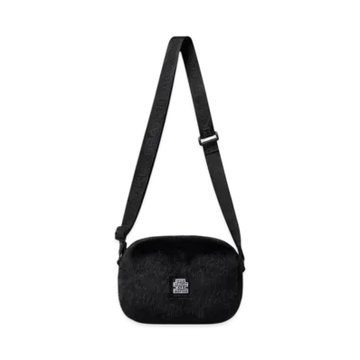 BlackEyePatch OG Label Faux Fur Shoulder Bag "Black"