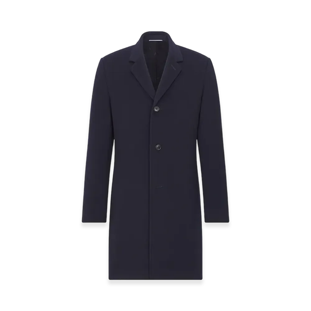 Dior Classic Coat Cashmere Cloth "Navy Blue"