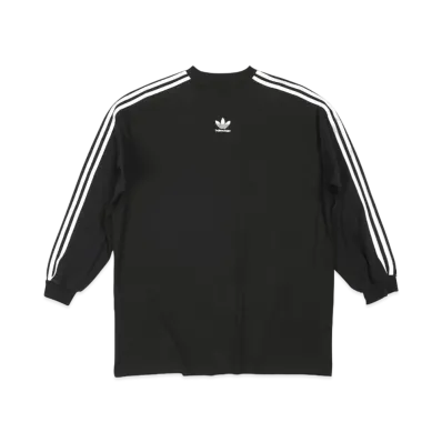 adidas BALENCIAGA Men's Long Sleeve T-Shirt Oversized "Black"
