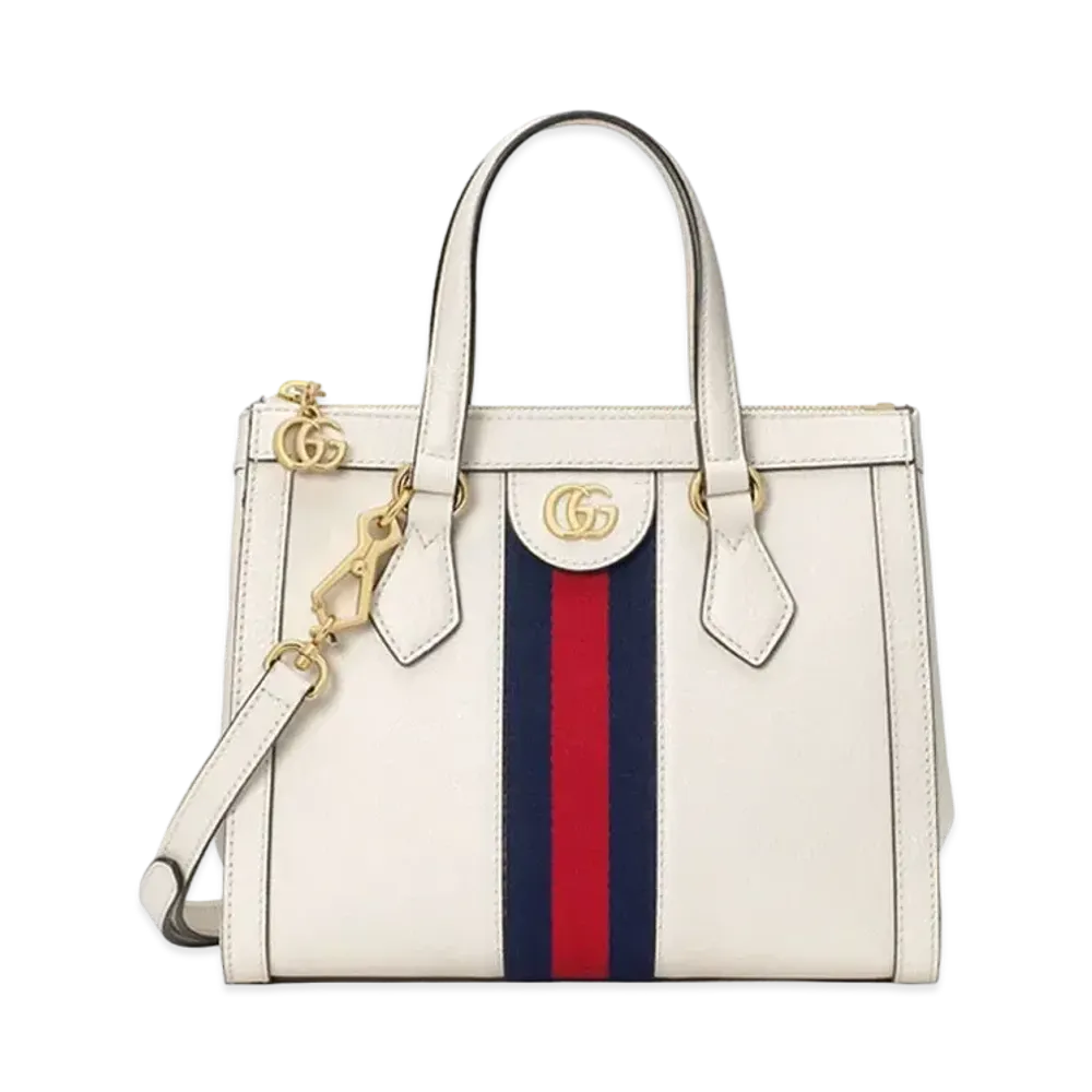 GUCCI Ophidia Small GG Tote Bag "White"