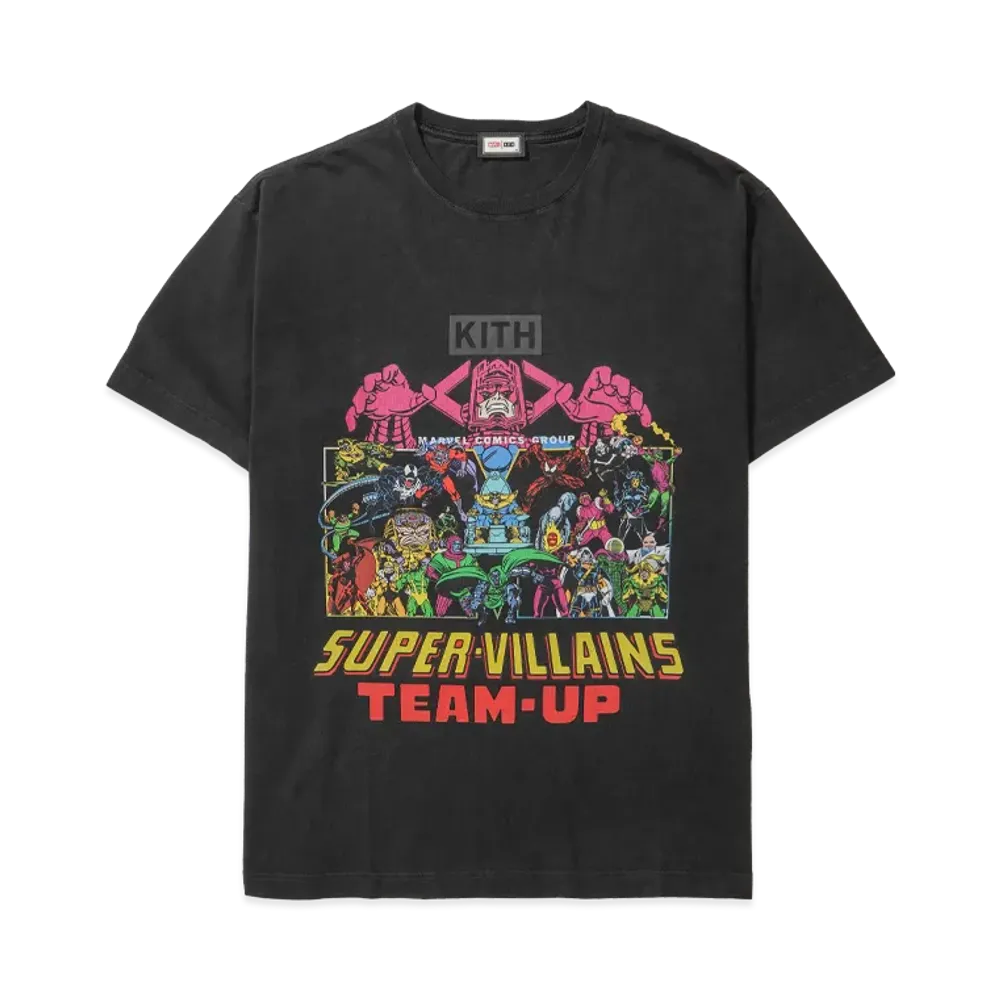 KITH x MARVEL Team Up Vintage Tee "Black"