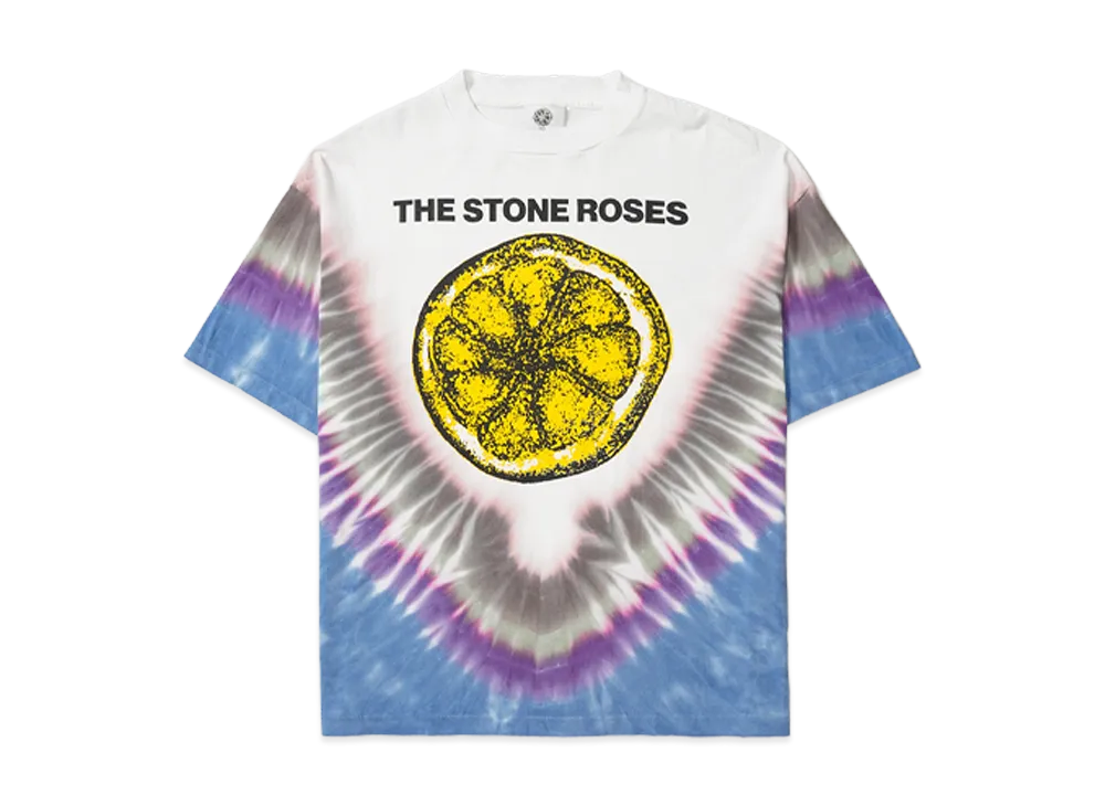 SAINT Mxxxxxx x THE STONE ROSES TSR SS T-Shirt Lemon "Tie Dye"
