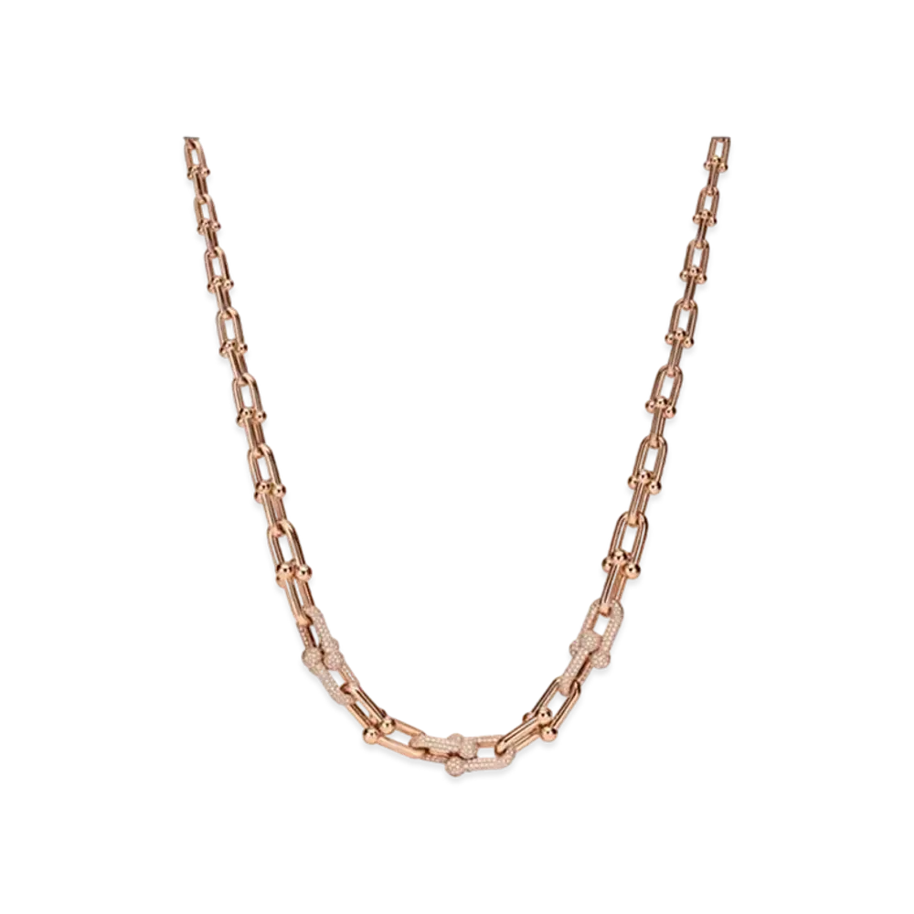 Tiffany & Co. HardWear Graduated Link Necklace 18K "Rose Gold"