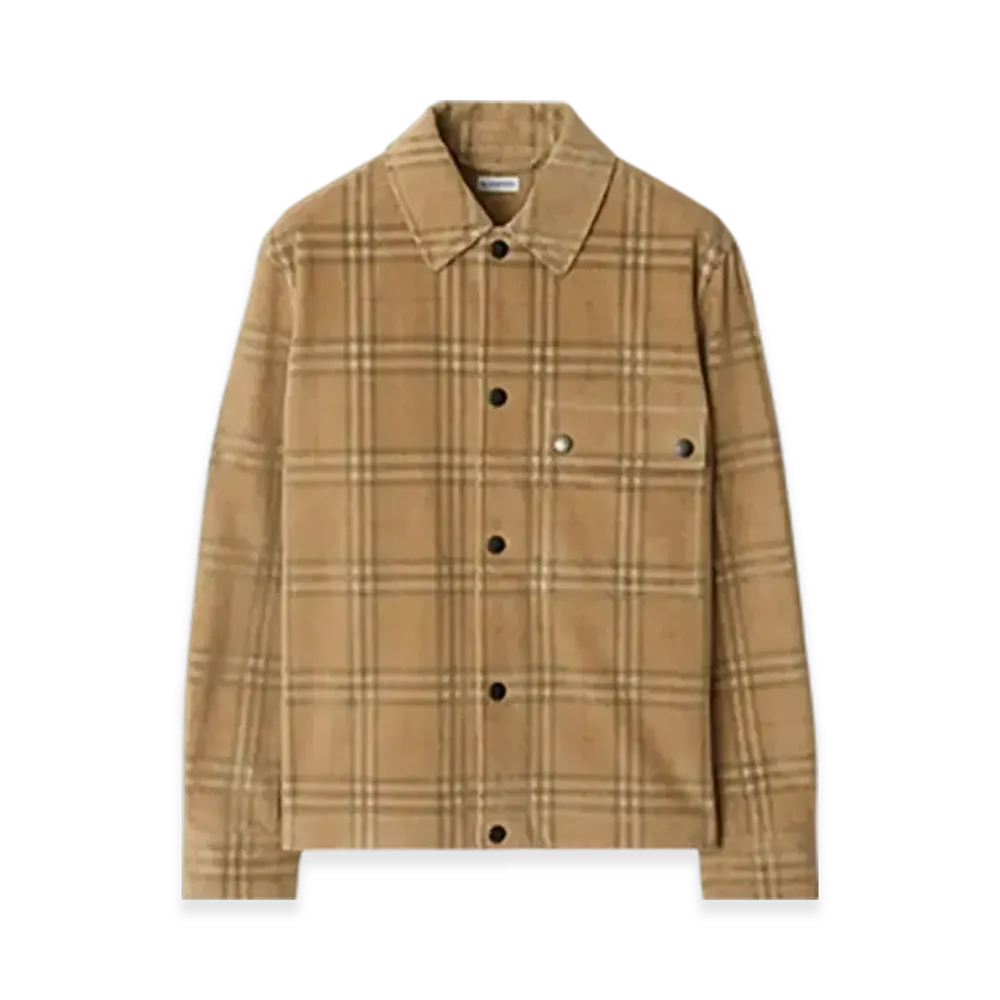Burberry Check Corduroy Overshirt "Sand"
