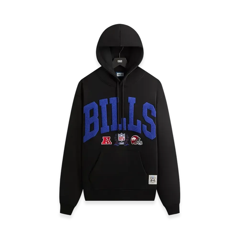 Kith x the NFL Buffalo Bills Stitched Vintage Hoodie "Black"
