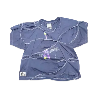 P.A.M. PINCHED UPCYCLE TEE B "GREY"