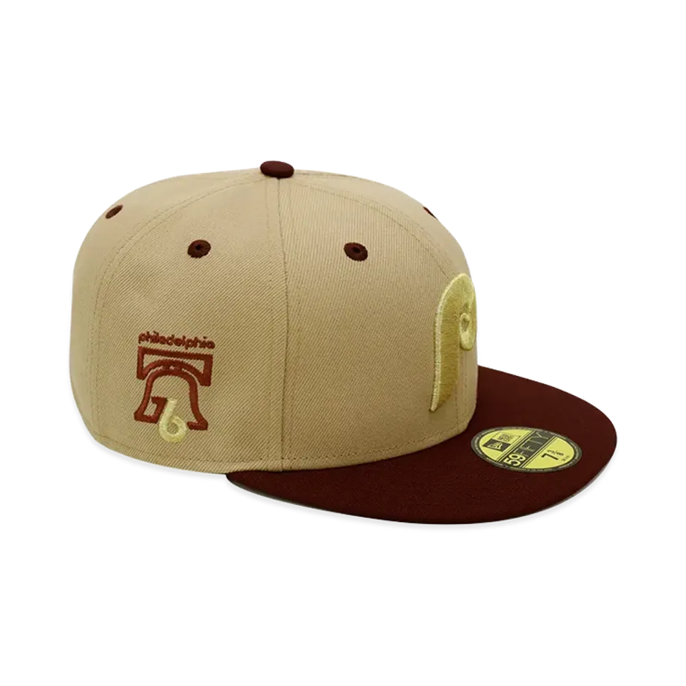 NEW ERA x THE CAP 59Fifty 2026 ASG Venue Philadelphia Phillies "Camel/Maroon"