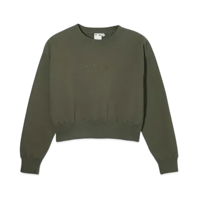 X-Girl Butterfly Embroidery Compact Sweat Top "Olive"