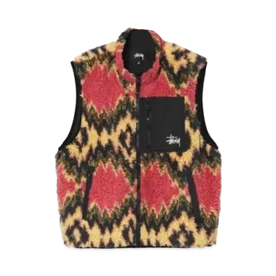 Stussy Fillmore Sherpa Vest "Multicolor"