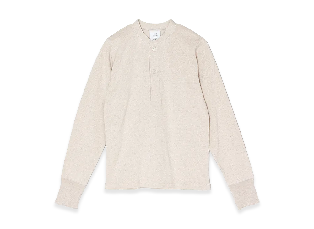 HYKE Women's Henry Neck Shirt "Oatmeal"