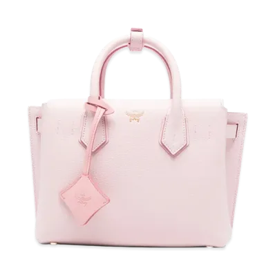 MCM Women's Light Leather Small Milla Handbag "Pink"