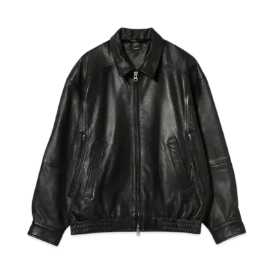 BEAMS Leather Blouson "Black"