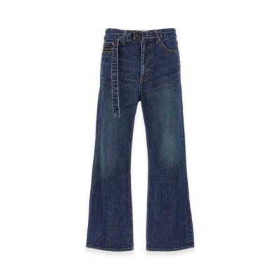 sacai Women's Bootcut Jeans "Blue"